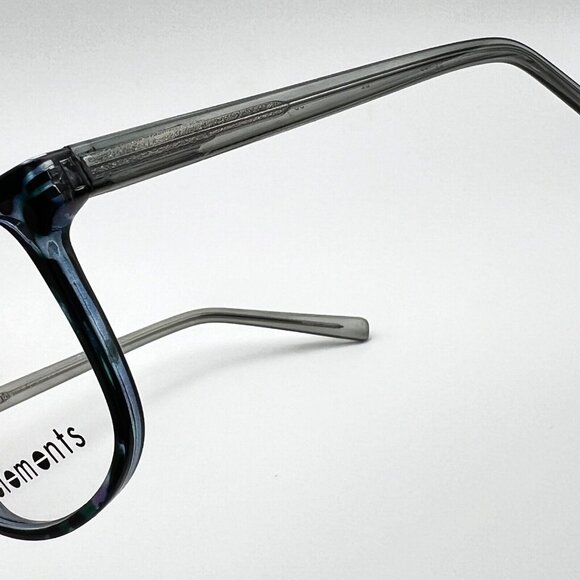 Elements Europa EL 406 C2 Cat Eye Eyeglass Frames Teal Blue Tortoise 53-16-140 main image 6